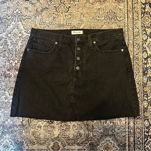 NWOT Madewell Rigid Denim A-Line Skirt
